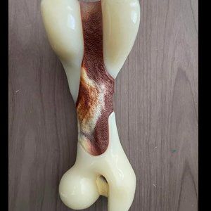 Dog Chew Toys for Aggressive Chewers, Beef Flavor Durable Dog Teething Bone